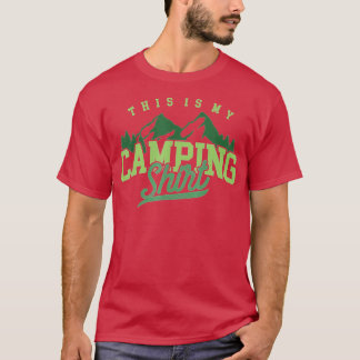 Funny Camper Camp Retro Camping Tent This Is My Ca T Shirt