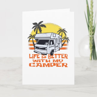 Funny Camper Motorhome - Camping Caravan Kort