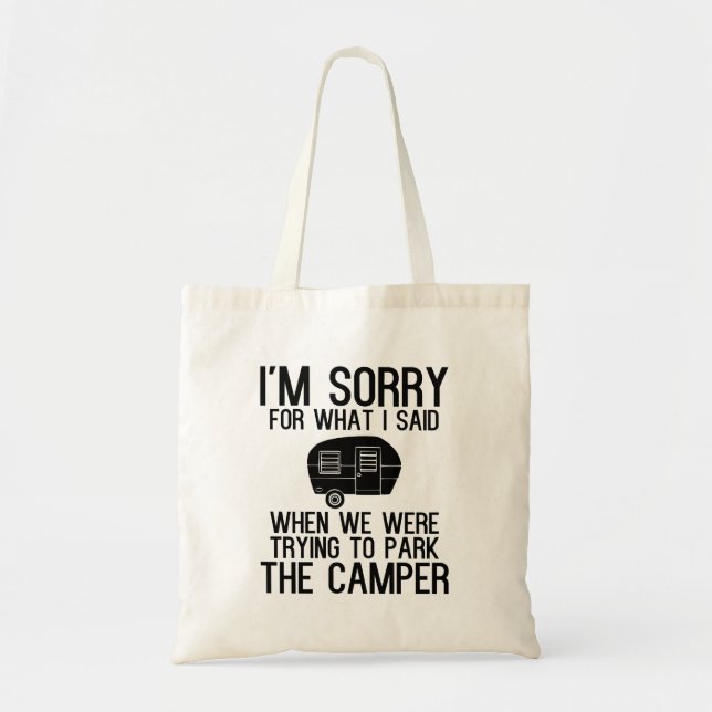 Funny Camper tote bag Tygkasse (Framsidan)