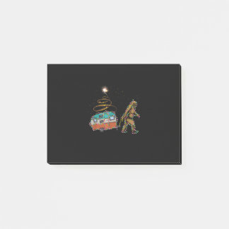 Funny Camping Bigfoot Light Julgran-gåvor X Post-it Block