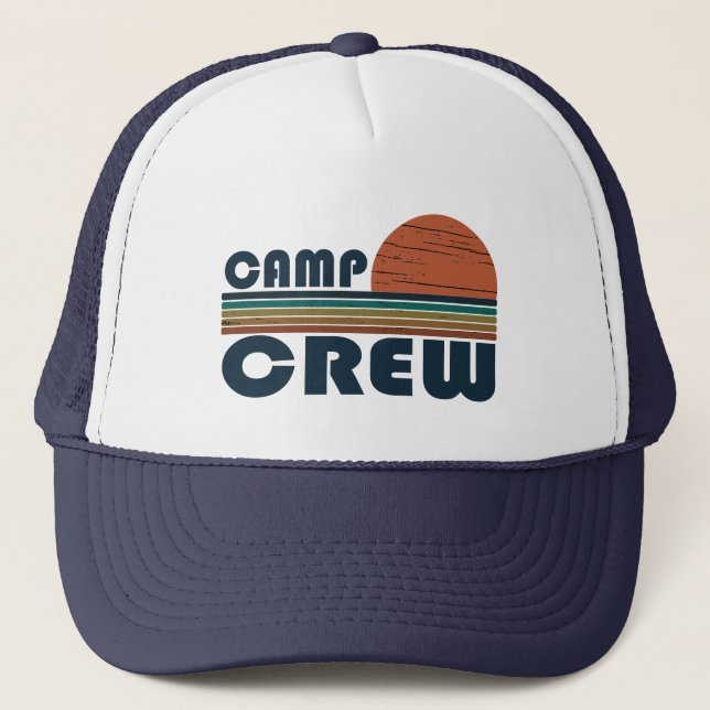 Funny camping camp crew keps (Framsida)