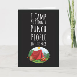 Funny Camping Cards For Adults Campfire Mountains Kort