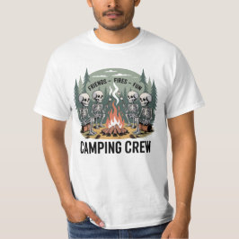 Funny Camping Fires Friends Fun Camping Crew T Shirt