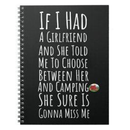 Funny Camping Gifts For Men Him Camper Teen Boys  Anteckningsbok