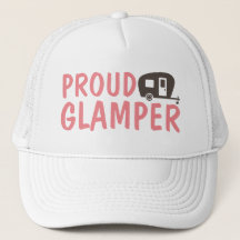 Funny Camping Glamping Hat för kvinnor