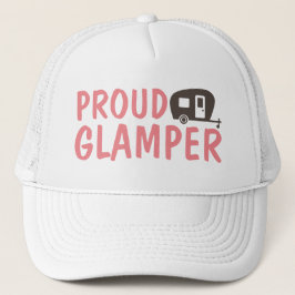 Funny Camping Glamping Hat för kvinnor Keps