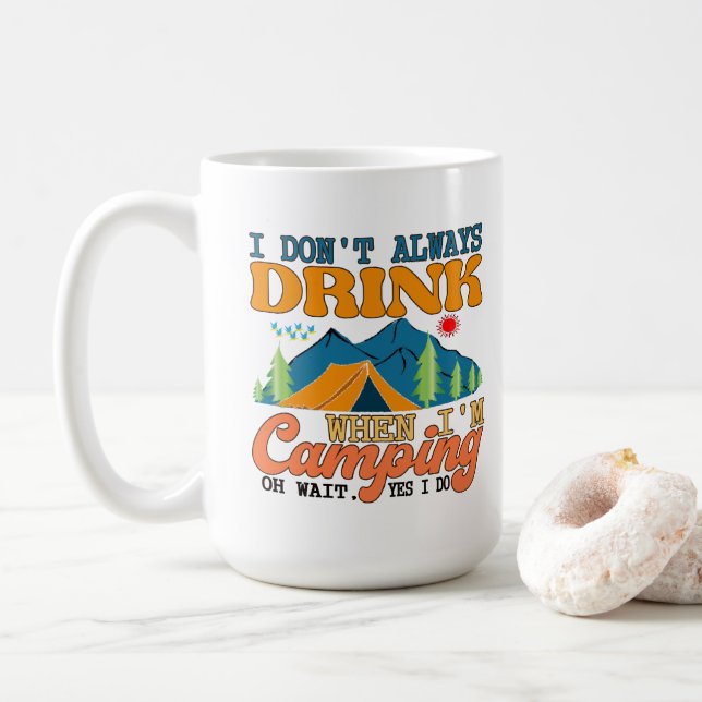 Funny Camping Kaffemugg (Med munk)
