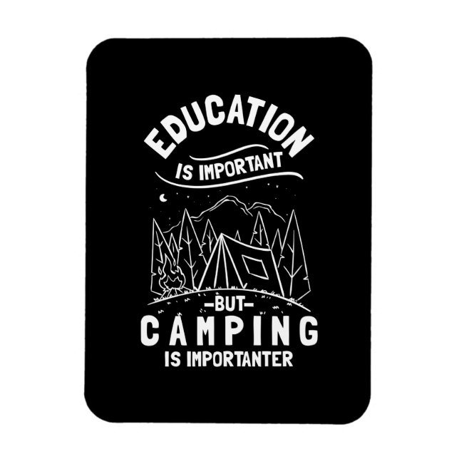 Funny Camping-offert Magnet (Vertikal)