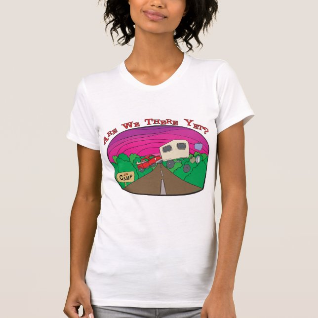 Funny Camping T-shirt (Framsida)