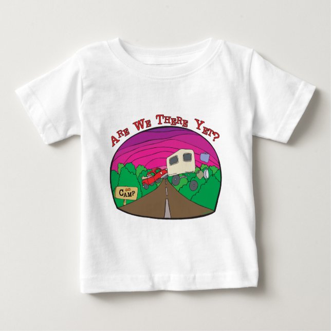 Funny Camping T-shirt (Framsida)