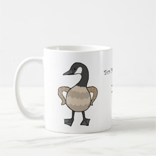 Funny Canada Goose Guard Canadian Gift Custom Name Kaffemugg