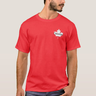 Funny Canada Maple Löv Flagga Canadian Roots Ameri T Shirt