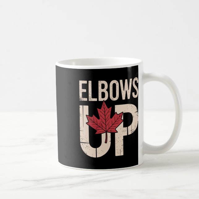 Funny Canada Meme Elbows Up (1)  Kaffemugg (Höger)