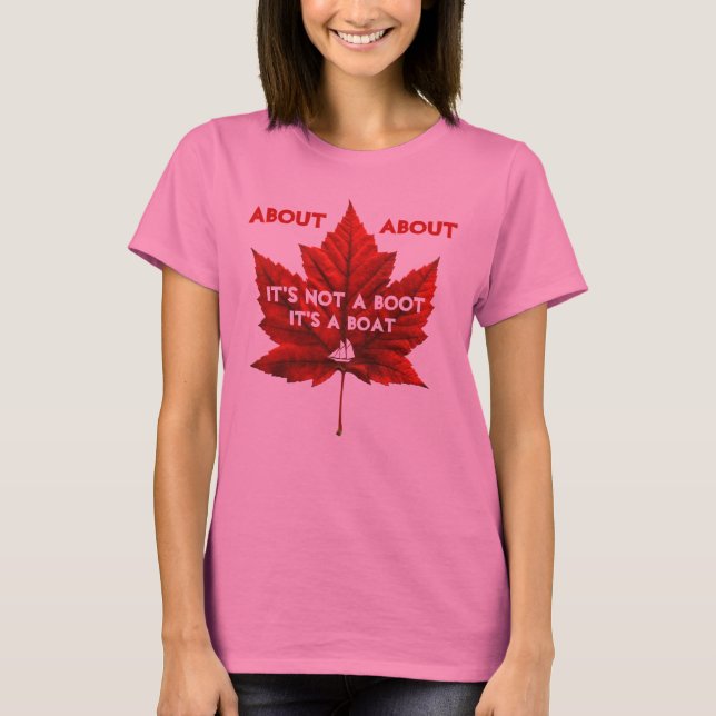 Funny Canada T-Shirt Organic Canada Souvenir Shirt (Framsida)