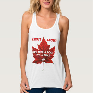 Funny Canada Tanktops Women's Canada Souvenir Top Linne Med Racerback