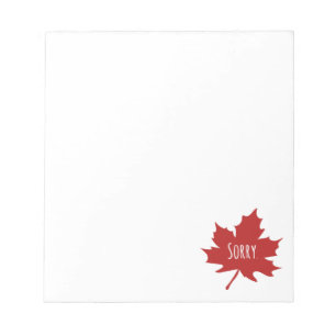 Funny Canadian Anteckningsblock