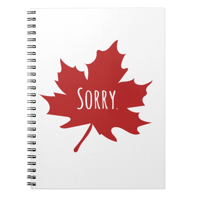 Funny Canadian Anteckningsbok (Framsidan)