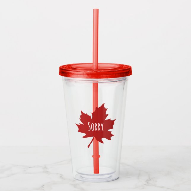 Funny Canadian Canada Day Take Away Mugg (Framsida)