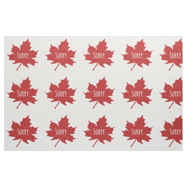 Funny Canadian Canada Day Tyg (Fat Quarter)