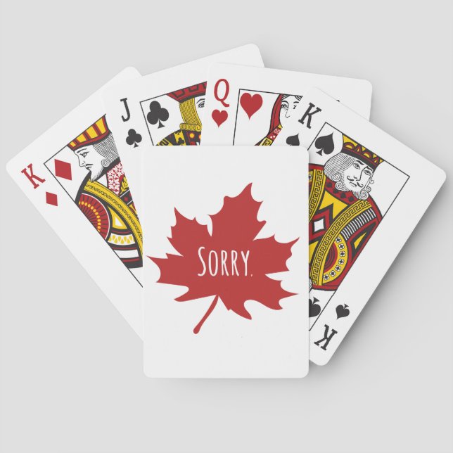 Funny Canadian Casinokort (Baksidan)
