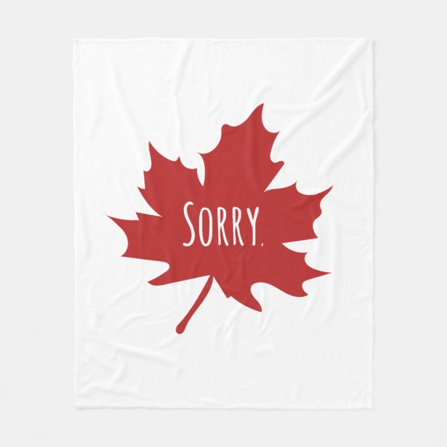 Funny Canadian Fleecefilt (Framsidan)