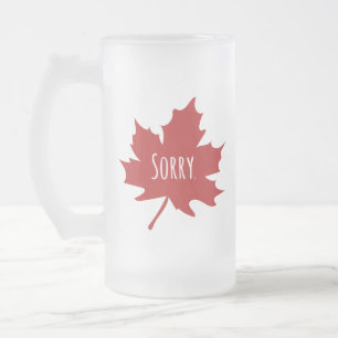 Funny Canadian Frostat Ölglas