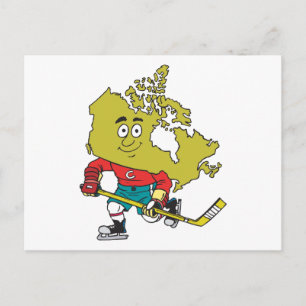 Funny Canadian Hockey Vykort