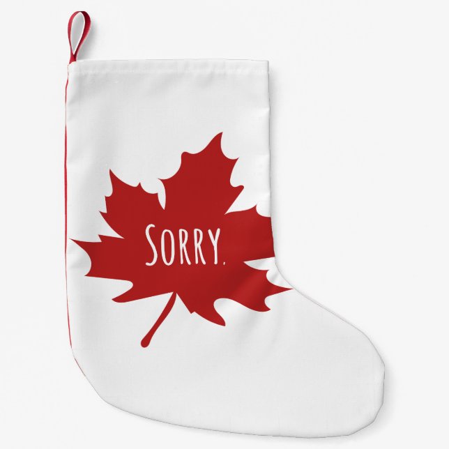 Funny Canadian Liten Julstrumpa (Framsidan)