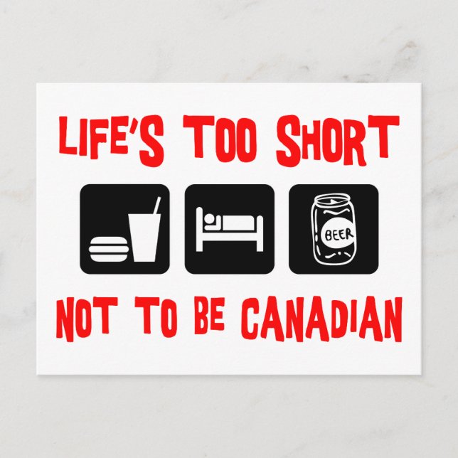 Funny Canadian Vykort (Framsida)