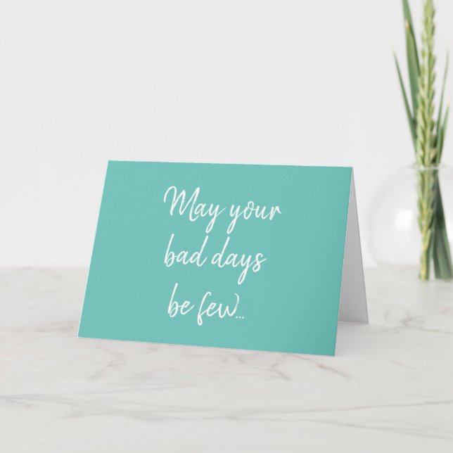 Funny Cancer Chemo Ovarian Teal Get well Card Kort (Framsida)