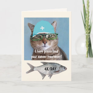 Funny Cancer Doktor Cat Kort