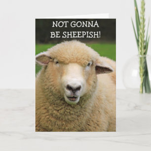 Funny Cancer Support Sheep Kort