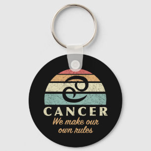 Funny Cancer Zodiac Regler Nyckelring