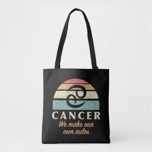 Funny Cancer Zodiac Regler Tygkasse (Framsida)