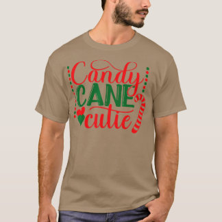 Funny Candy Cane Cutie Christmas Candy Cane Lover T Shirt