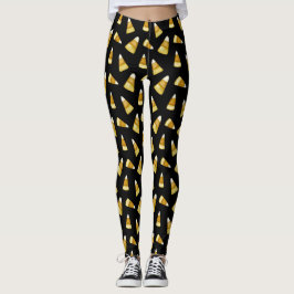 Funny Candy corn oktober Halloween fest Black Leggings