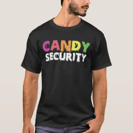 Funny Candy Security Halloween Costume T Shirt