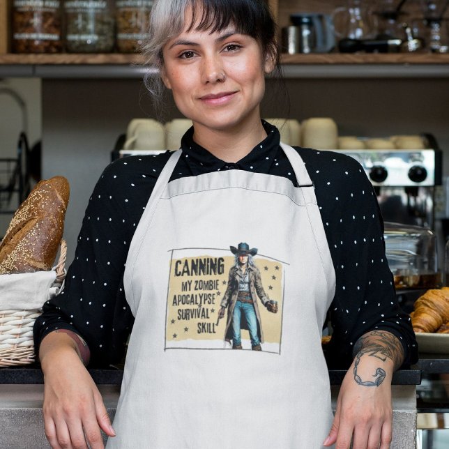Funny Canning Cook Sarkastic Phrase Western Woman Förkläde (Skapare uppladdad)