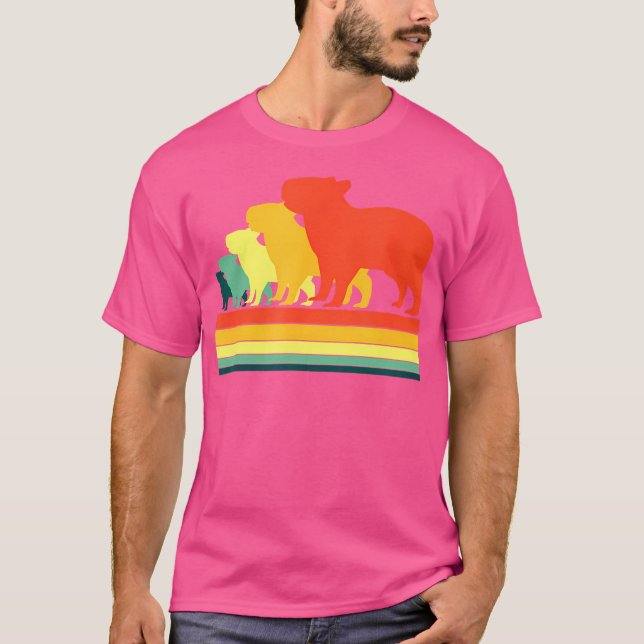 Funny Capibara Wildlife Animal Capybara T Shirt (Framsida)