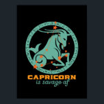 Funny Capricorn Zodiac Star Astrology Birthday Poster<br><div class="desc">Capricorn zodiac star och symbol. Vintagens återutformning för dem som är födda i december eller januari. Coola och lustigt födelsedagsfest för Capricorn baby, kung, drottning, prinsessa och party liv. Perfekt till dem som kärlek-konstellation, astrologi, stjärntecken och horoscope. Underbar julklapp och födelsedagspresent för son, dotter, vänner, flickvän, pojkvän, kollega, bror eller...</div>