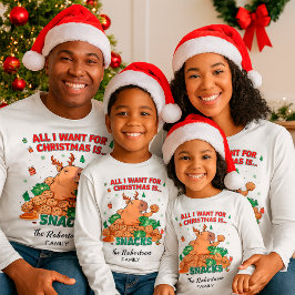 Funny Capybara Anpassade Family Namn-jul T Shirt