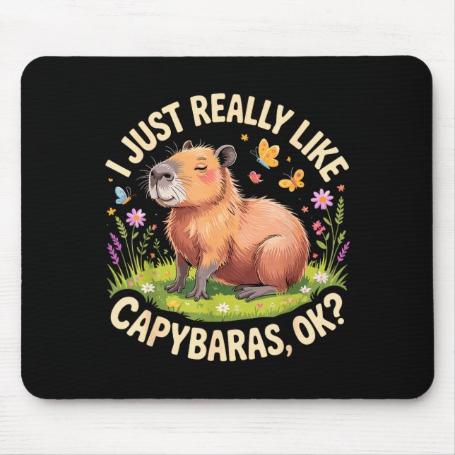 Funny Capybara Art For Men Women Kids Capy Rodent  Musmatta (Framsidan)