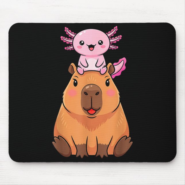 Funny Capybara Axolotl Kawaii Kids Boys Girls Anim Musmatta (Framsidan)