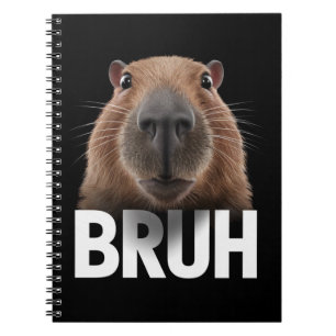 Funny Capybara Bruh Anteckningsbok