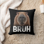 Funny Capybara Bruh Kudde<br><div class="desc">Funny Capybara Bruh</div>