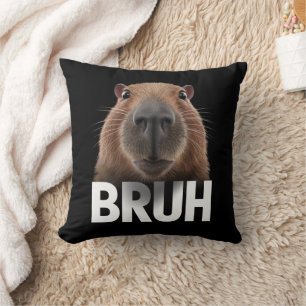 Funny Capybara Bruh Kudde