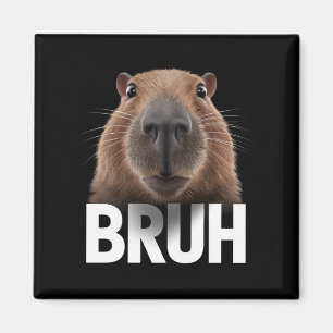 Funny Capybara Bruh Magnet