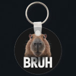 Funny Capybara Bruh Nyckelring<br><div class="desc">Funny Capybara Bruh</div>