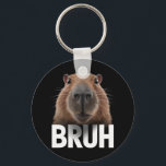 Funny Capybara Bruh Nyckelring<br><div class="desc">Funny Capybara Bruh</div>