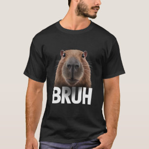 Funny Capybara Bruh T Shirt